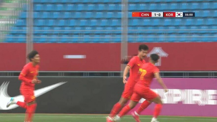 U22國足1-0韓國全場數(shù)據(jù)：控球率49%落后韓國，10射7正領先對手