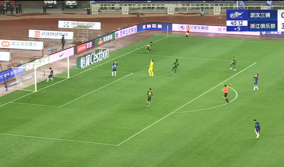 18歲王鈺棟中超處子球！三鎮(zhèn)后防白給，浙江半場4-0領先