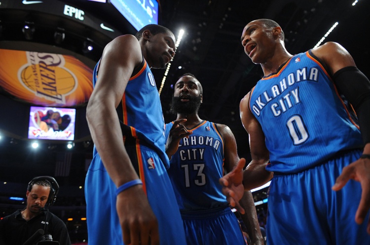 雷霆三少得分全部進(jìn)入歷史前20！他們是NBA歷史最大的如果嗎？